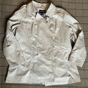 St. John's Bay Cream short Trench Coat